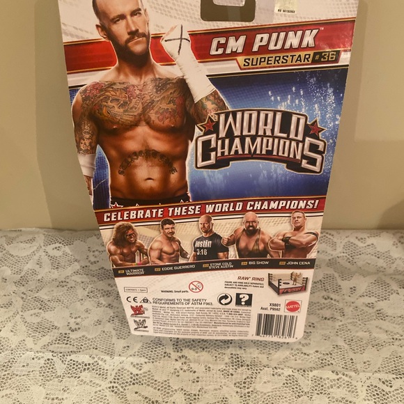 WWE World Champions CM Punk (2013) Mattel Superstar #36 Figure - Picture 6 of 9